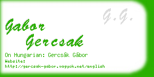 gabor gercsak business card